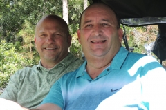 Terry Morse and JJ Troccoli enjoying time on the course