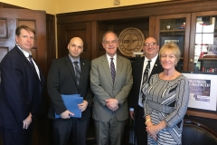 Jeff More, Bandar Hamada, Sen. Cooper, J.J. Troccoli, and Margaret Martens
