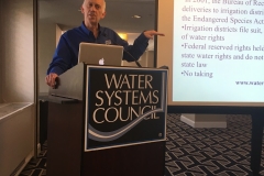 Jesse Richardson disccusses legal challenges at the WSC Members' meeting