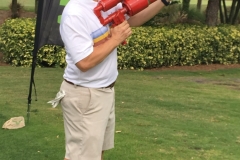 Dan Story, Grundfos Pumps Corp, takes a shot
