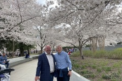 Fred-Fann-and-Dan-Delaney-enjoying-the-cherry-blossoms
